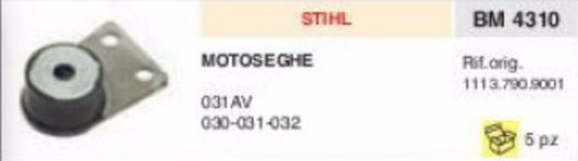11137909001 11137909901 ANTIVIBRANTE MOTOSEGA STIHL 031AV 031 030 032  gommino
