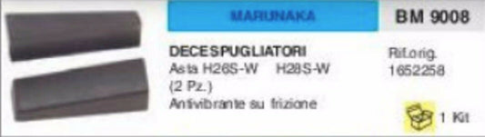 1652258 ANTIVIBRANTE DECESPUGLIATORE MARUNAKA ASTA H26 HS28 S W su frizione