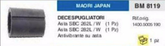 ANTIVIBRANTE SU ASTA DECESPUGLIATORE MAORI JAPAN ASTA SBC 262 282 L W vibrazione