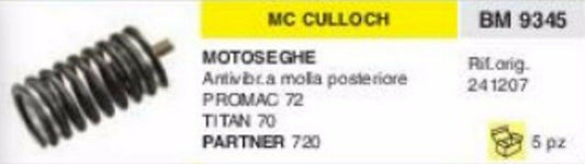 229981 ANTIVIBRANTE A MOLLA MOTOSEGA McCULLOCH TITAN 70 PROMAC 72 PARTNER 720