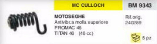 240289 ANTIVIBRANTE A MOLLA SUPERIORE MOTOSEGA McCULLOCH PROMAC 46 TITAN 46