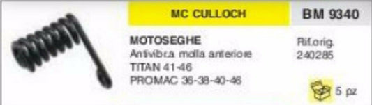 240285 ANTIVIBRANTE A MOLLA MOTOSEGA McCULLOCH PROMAC 36 38 40 46 TITAN 41 46