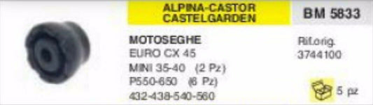 3744100 ANTIVIBRANTE MOTOSEGA ALPINA CASTOR CASTELGARDEN EURO 432 438 540 560