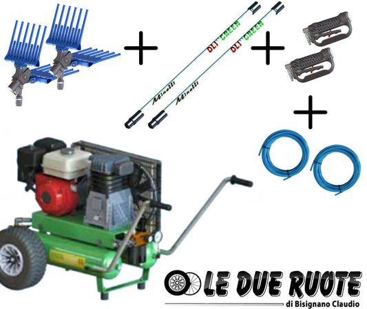 KIT ABBACCHIATORE HONDA GP160 COMPRESSORE + 2 ASTA + 2 PETTINE + 2 TUBO MINELLI