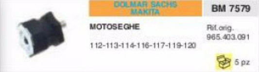 ANTIVIBRANTE MOTOSEGA DOLMAR SACHS MAKITA 112 113 114 116 117 119 120 VIBRAZIONI