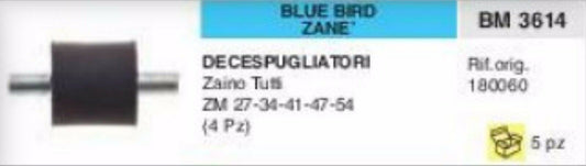 180060 ANTIVIBRANTE DECESPUGLIATORE BLUE BIRD ZANE Tutti i modelli a zaino