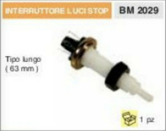 INTERRUTTORE TIPO LUNGO 63mm LUCI E STOP UNIVERSALE PER TRATTORINO RASAERBA