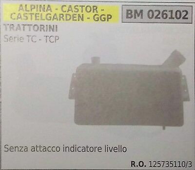 SERBATOIO COMPLETO TRATTORINO RASAERBA ALPINA CASTOR CASTELGARDEN GGP TC TCP