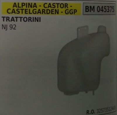 SERBATOIO COMPLETO TRATTORINO RASAERBA ALPINA CASTOR CASTELGARDEN STIGA GGP NJ92