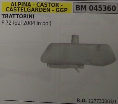 SERBATOIO COMPLETO TRATTORINO RASAERBA ALPINA CASTOR CASTELGARDEN STIGA F72 -04