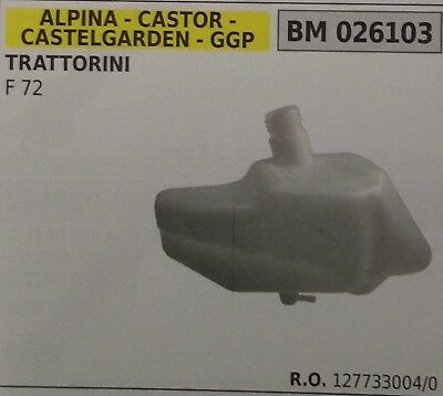 SERBATOIO COMPLETO TRATTORINO RASAERBA ALPINA CASTOR CASTELGARDEN GGP STIGA F72
