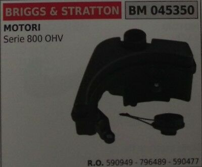 590949 796489 SERBATOIO COMPLETO MOTORE BRIGGS & STRATTON serie 800 OHV