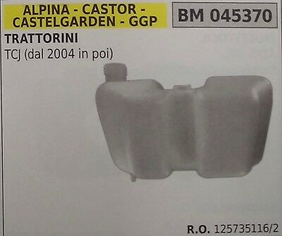SERBATOIO COMPLETO TRATTORINO RASAERBA ALPINA CASTOR CASTELGARDEN GGP TCJ -04