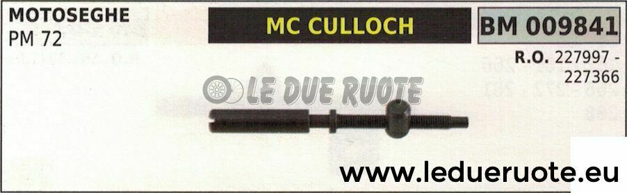 227997 227366 TENDICATENA TIRACATENA MOTOSEGA McCULLOCH PROMAC PM 72