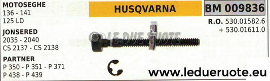 530015826 + 530016110 TENDICATENA TIRACATENA MOTOSEGA HUSQVARNA 136 141 125LD