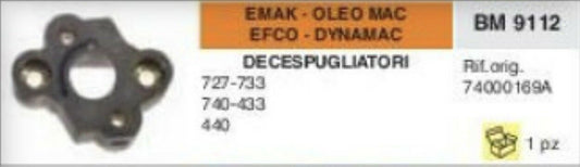COLLETTORE FLANGIA DECESPUGLIATORE DYNAMAC EFCO OLEOMAC EMAK 727 733 740 433 440