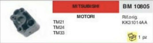 KK31014A COLLETTORE ASPIRAZIONE FLANGIA TERMICA MOTORE MITSUBISHI TM21 TM24 TM33