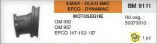50070010 COLLETTORE ASPIRAZIONE MOTOSEGA DYNAMAK EMAK EFCO 147 152 157