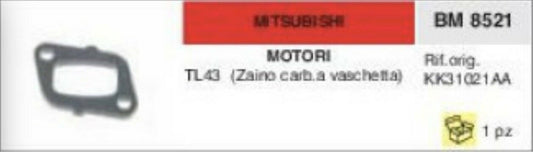 COLLETTORE ASPIRAZIONE FLANGIA TERMICA MOTORE MITSUBISHI TL43 CARB A VASCHETTA
