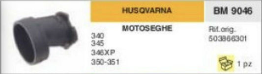 503866301 COLLETTORE ASPIRAZIONE MOTOSEGA HUSQVARNA 340 345 346XP 350 351