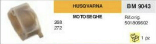 501806602 COLLETTORE ASPIRAZIONE MOTOSEGA HUSQVARNA 268 272