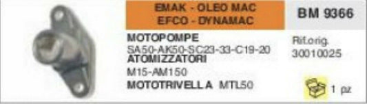 30010025 COLLETTORE FLANGIA ATOMIZZATORE EMAK OLEO MAC EFCO DYNAMAC M15 AM150