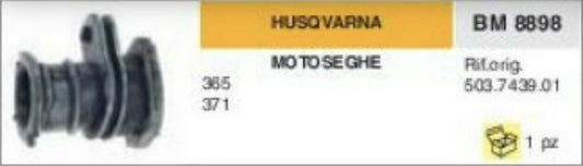503743901 COLLETTORE ASPIRAZIONE MOTOSEGA HUSQVARNA 365 371