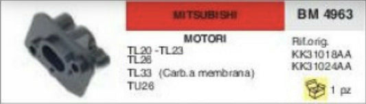COLLETTORE ASPIRAZIONE FLANGIA TERMICA MOTORE MITSUBISHI TL20 TL23 TL26 TU26