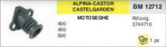 3744710 COLLETTORE ASPIRAZIONE MOTOSEGA ALPINA CASTOR CASTELGARDEN 400 450 500
