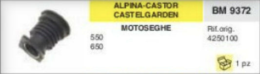 4250100 COLLETTORE ASPIRAZIONE MOTOSEGA ALPINA CASTOR CASTELGARDEN 550 650