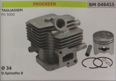 CILINDRO E PISTONE COMPLETO TAGLIASIEPI tagliasiepe PROGREEN PG 500 D Ø 34
