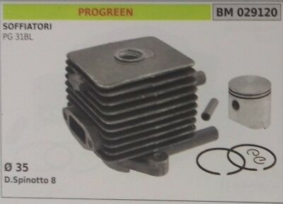 CILINDRO E PISTONE COMPLETO SOFFIATORE PROGREEN PG 31BL 31 Ø 35