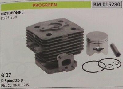 CILINDRO E PISTONE COMPLETO MOTOPOMPA PROGREEN PG 25 30 N Ø 37