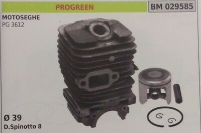 CILINDRO E PISTONE COMPLETO MOTOSEGA PROGREEN PG 3612 Ø 39