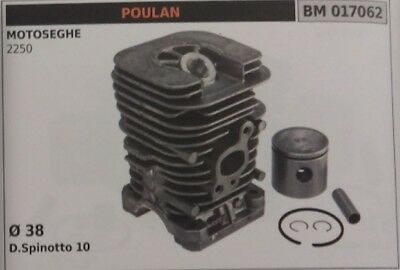 CILINDRO E PISTONE COMPLETO MOTOSEGA POULAN 2250 Ø 38
