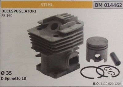 41190201203 CILINDRO E PISTONE COMPLETO DECESPUGLIAOTRE STIHL FS 160 Ø 35