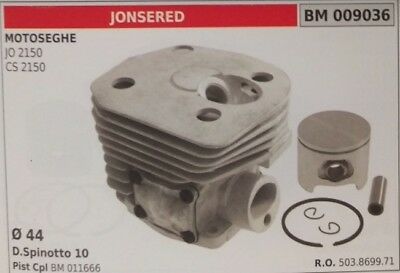503869971 CILINDRO E PISTONE COMPLETO MOTOSEGA JONSERED CS JO 2150 Ø 44