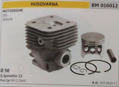 503993971 CILINDRO E PISTONE COMPLETO MOTOSEGA HUSQVARNA395 395EPA Ø 56