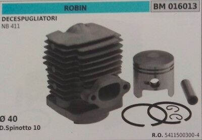 54115003004 CILINDRO PISTONE COMPLETO DECESPUGLIATORE ROBIN NB 411 Ø 40