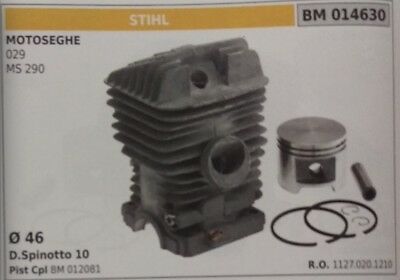 11270201210 CILINDRO E PISTONE COMPLETO MOTOSEGA STIHL MS 290 029 Ø 46
