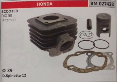 CILINDRO E PISTONE COMPLETO SCOOTER MOTO HONDA DIO 50cc 4T Ø 39