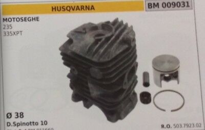 503792302 CILINDRO E PISTONE COMPLETO MOTOSEGA HUSQVARNA 325 335XPT Ø 38