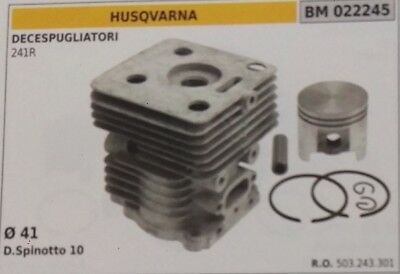 503243301 CILINDRO E PISTONE COMPLETO DECESPUGLIATORE HUSQVARNA 241R Ø 41