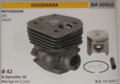 503869871 CILINDRO E PISTONE COMPLETO MOTOSEGA HUSQVARNA 345 356XP Ø 42