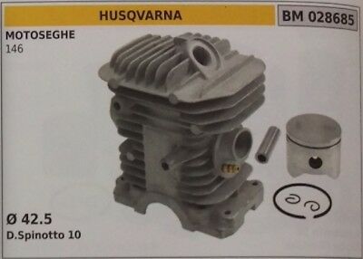 CILINDRO E PISTONE COMPLETO MOTOSEGA HUSQVARNA 146 Ø 42,5