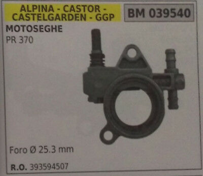 393594507 POMPA OLIO MOTOSEGA CASTOR CASTELGARDEN ALPINA STIGA GGP PR 370 Ø25.3