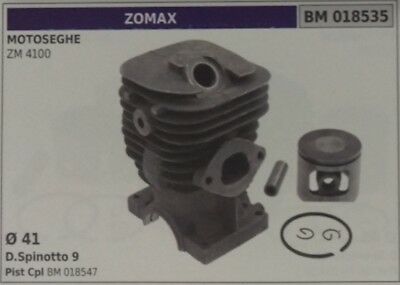 CILINDRO E PISTONE COMPLETO MOTOSEGA ZOMAX ZM 4100 Ø 41