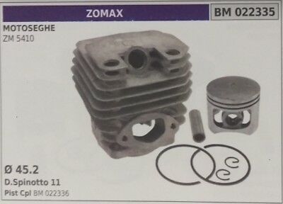 CILINDRO E PISTONE COMPLETO MOTOSEGA ZOMAX ZM 5410 Ø 45.2