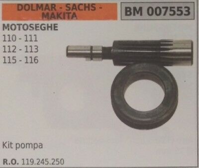 119245259 POMPA OLIO MOTOSEGA DOLMAR SACHS MAKITA 110 111 112 113 115 116