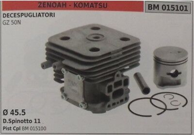 CILINDRO COMPLETO PISTONE DECESPUGLIATORE ZENOAH KOMATSUG GZ 50N Ø 45.5